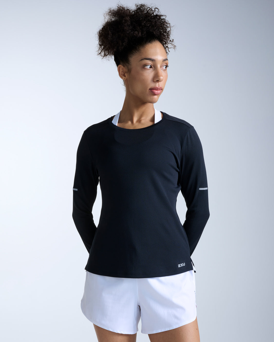 2xu-aero-long-sleeve-maglia-running-nero image 1