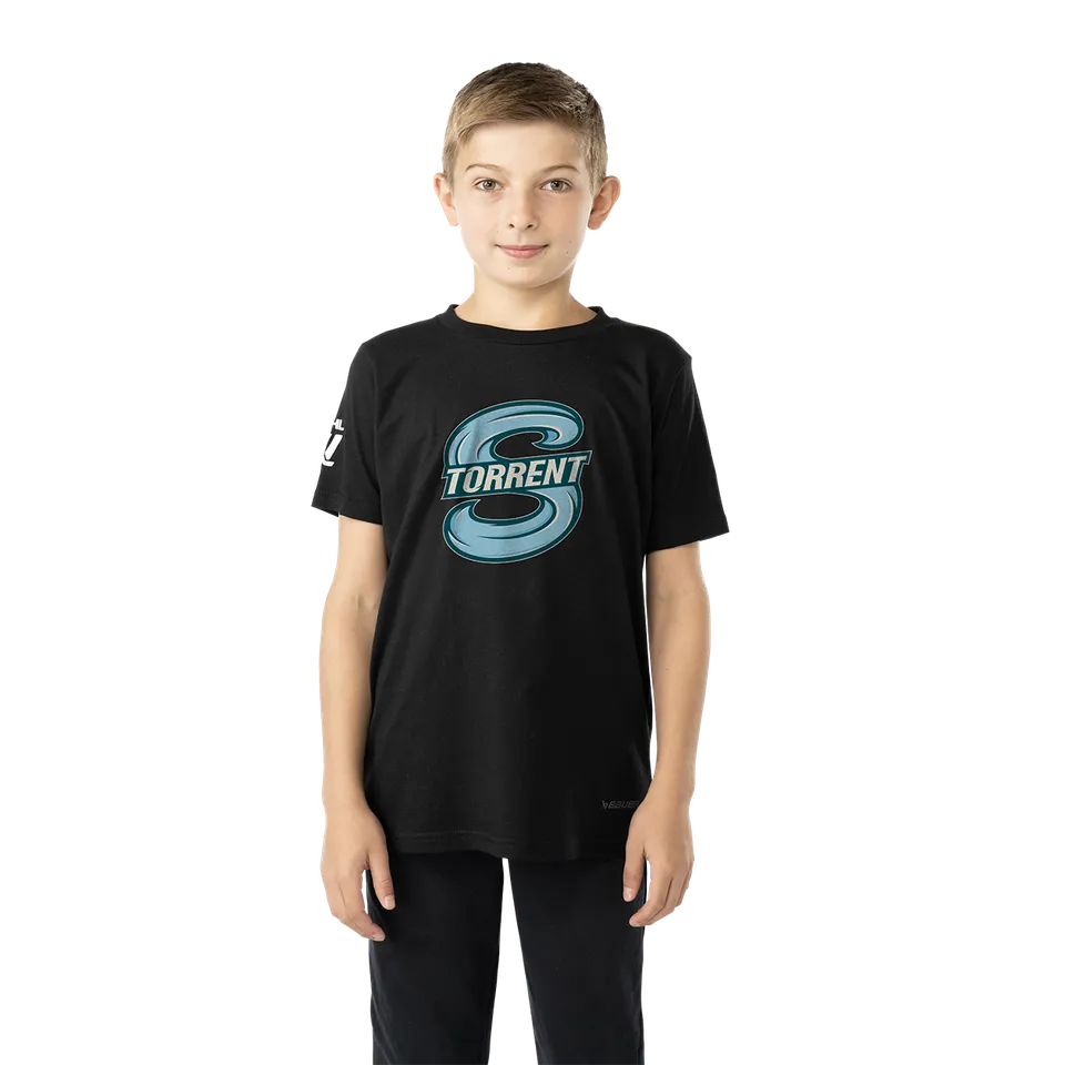 bauer-pwhl-seattle-torrent-t-shirt-grafica-youth-manica-corta image 1