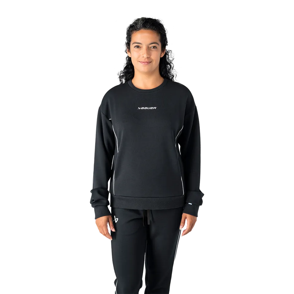 bauer-women-s-piping-crew-felpa-girocollo-donna image 1