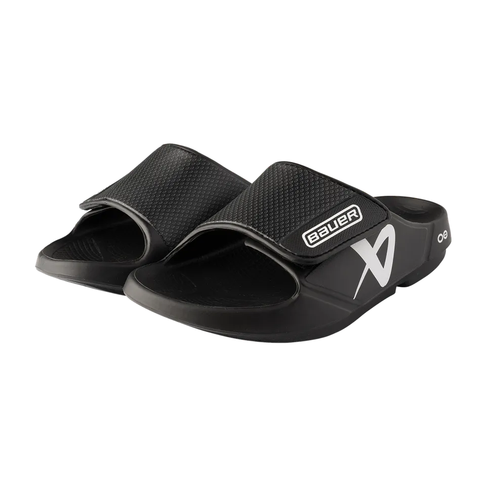 bauer-x-oofos-sport-flex-slide-junior-nero-ciabatta-recupero-s25 image 1