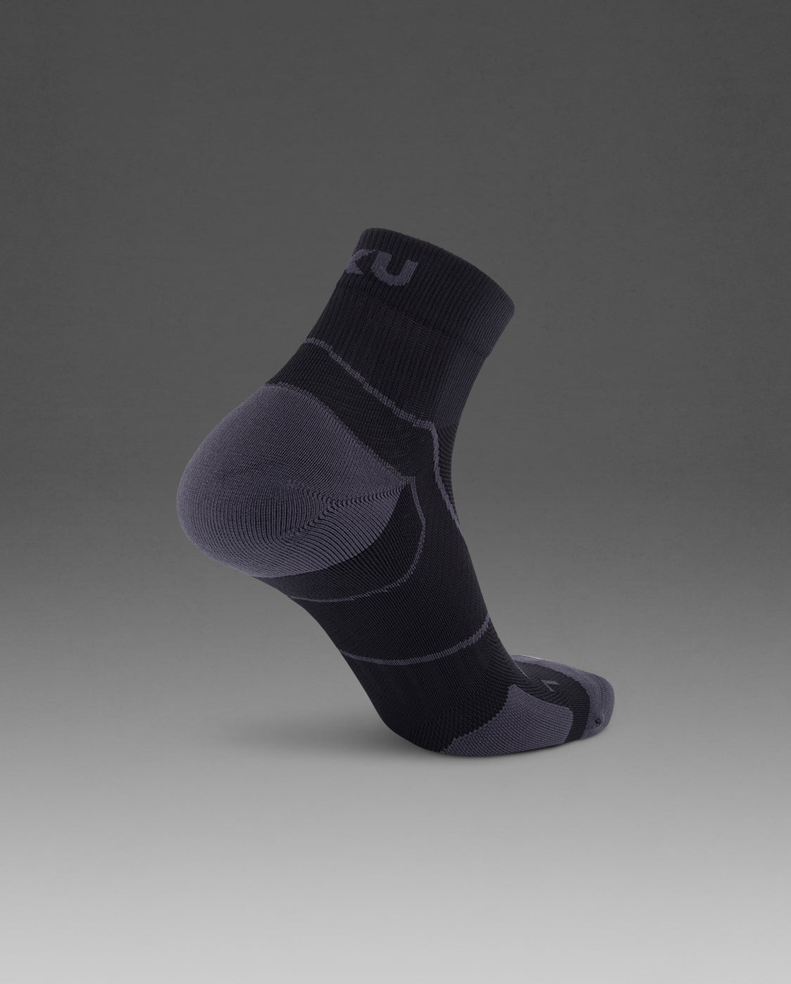 2xu-vectr-cushion-1-4-crew-compression-socks-calzini-running-neri image 3