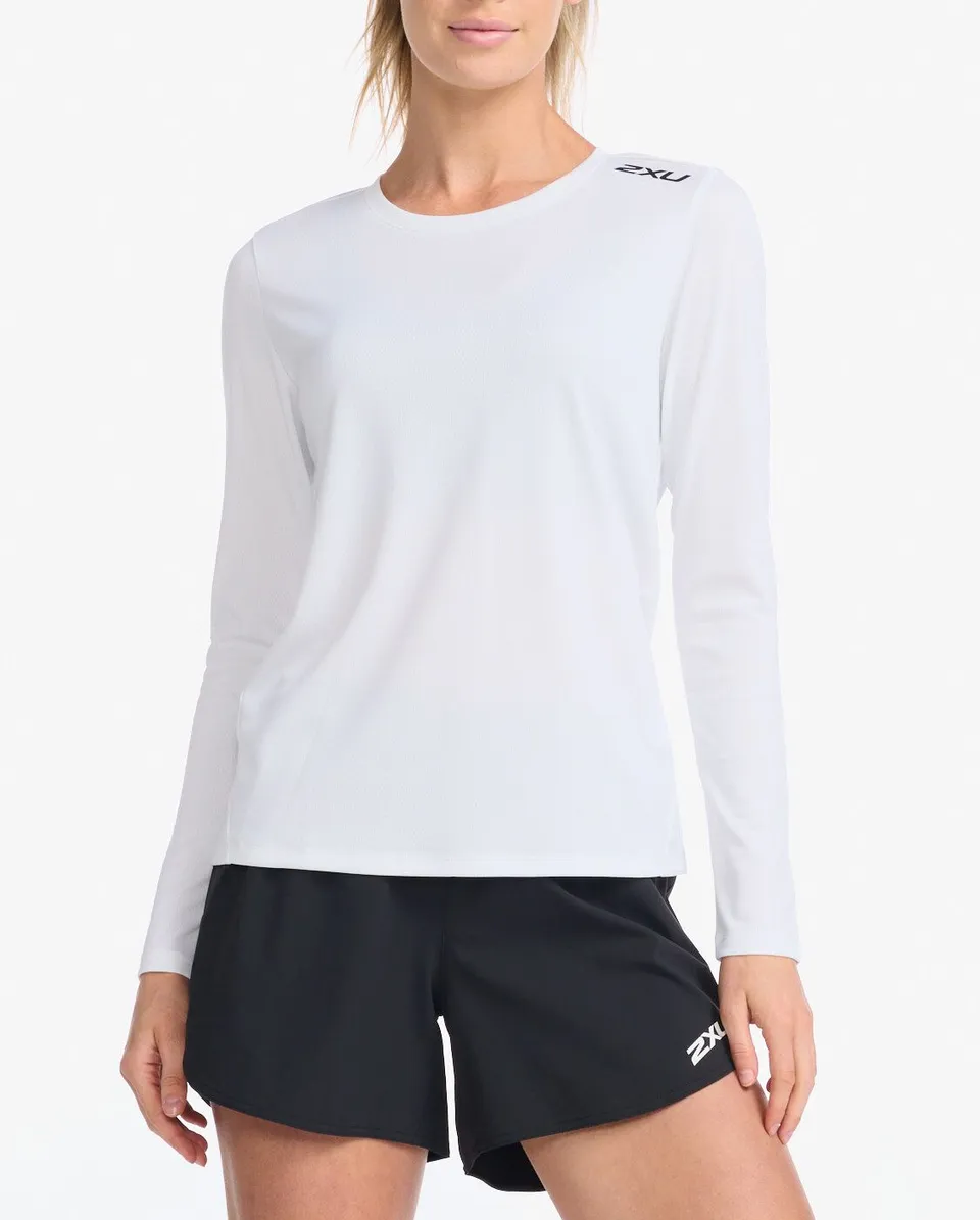 2xu-aspire-manica-lunga-donna-maglia-training-bianca image 1