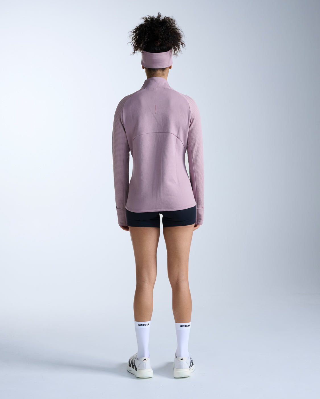 2xu-ignition-haptic-1-4-zip-donna-rosa-maglia-running-invernale-slim image 8