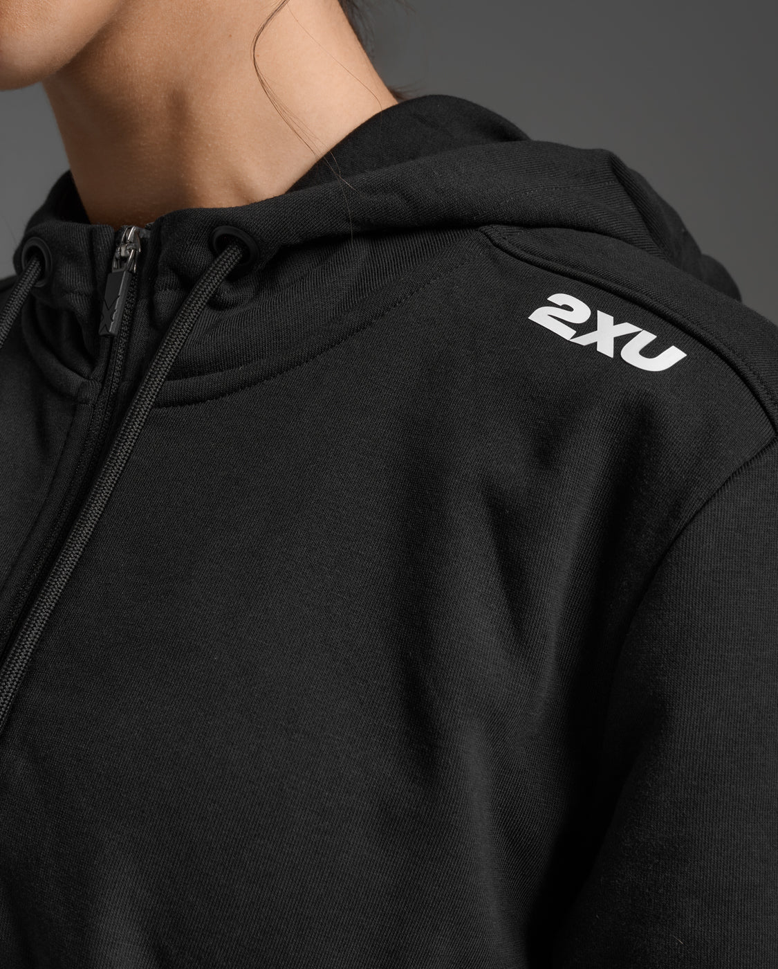 2xu-aspire-full-zip-hoodie-felpa-donna-nero image 7