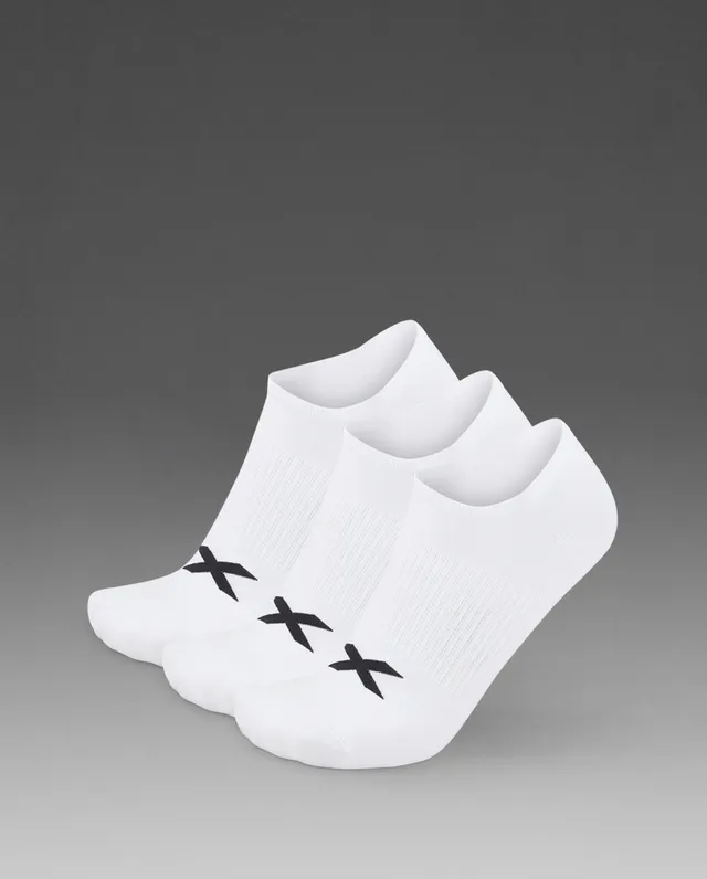 2xu-vectr-invisible-socks-3-pack-calzini-unisex-bianco image 1