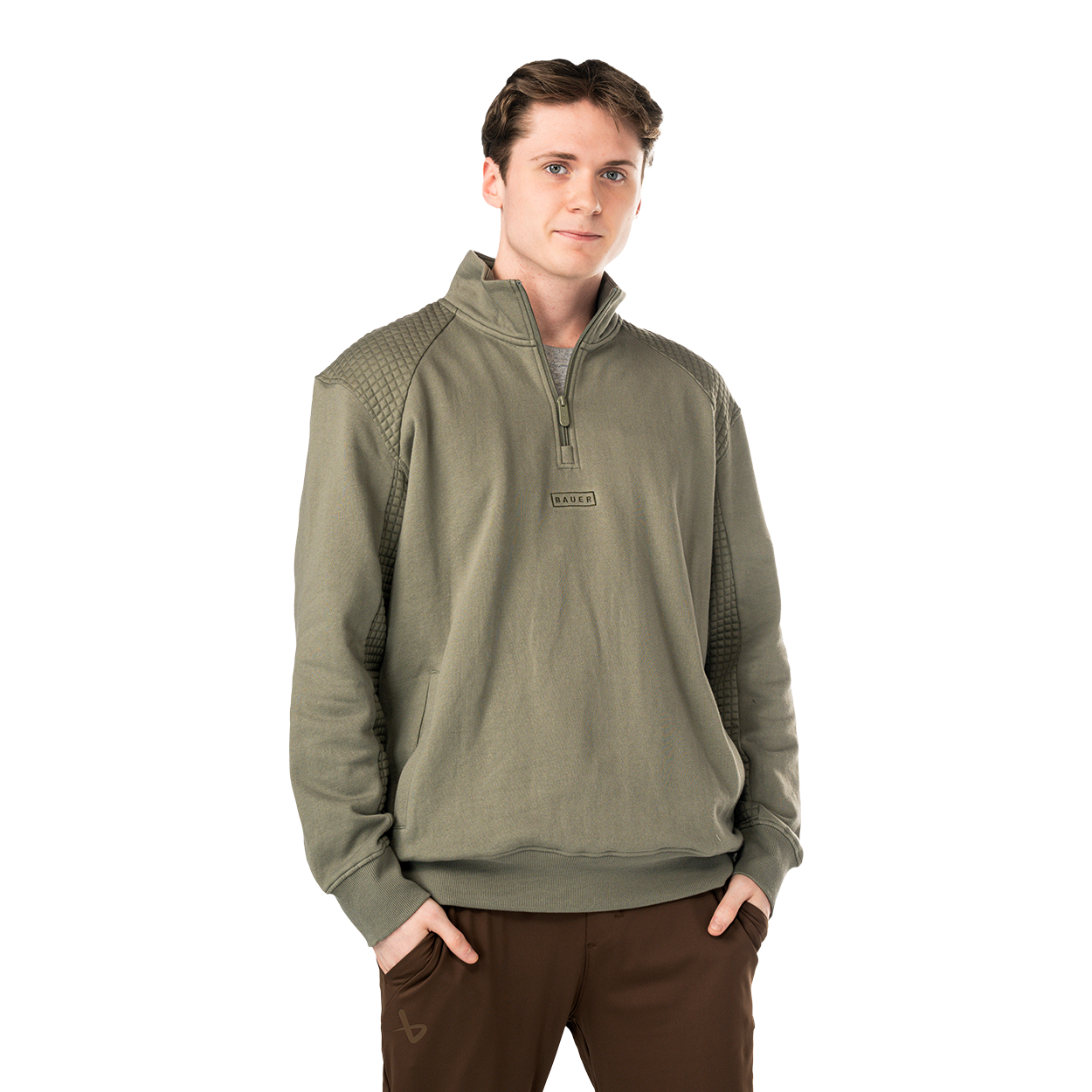 bauer-fireside-quilted-mezza-zip-senior-felpa-cotone image 4