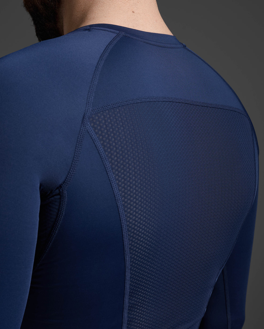 2xu-core-compression-long-sleeve-maglia-compressiva-manica-lunga-blu-navy image 5