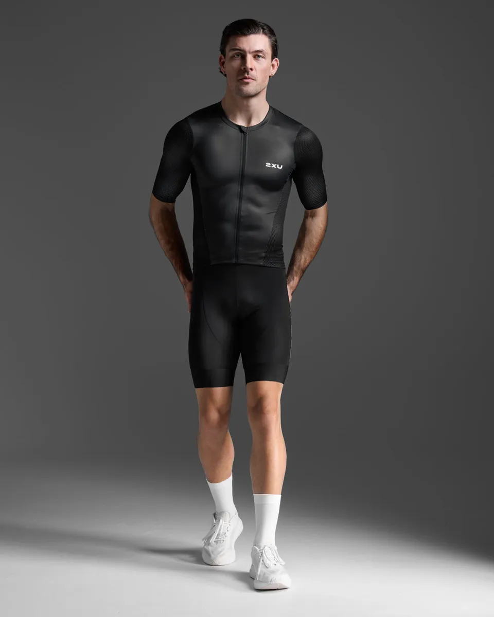 2xu-aero-hex-tri-top-maniche-corte-top-triathlon-nero image 1