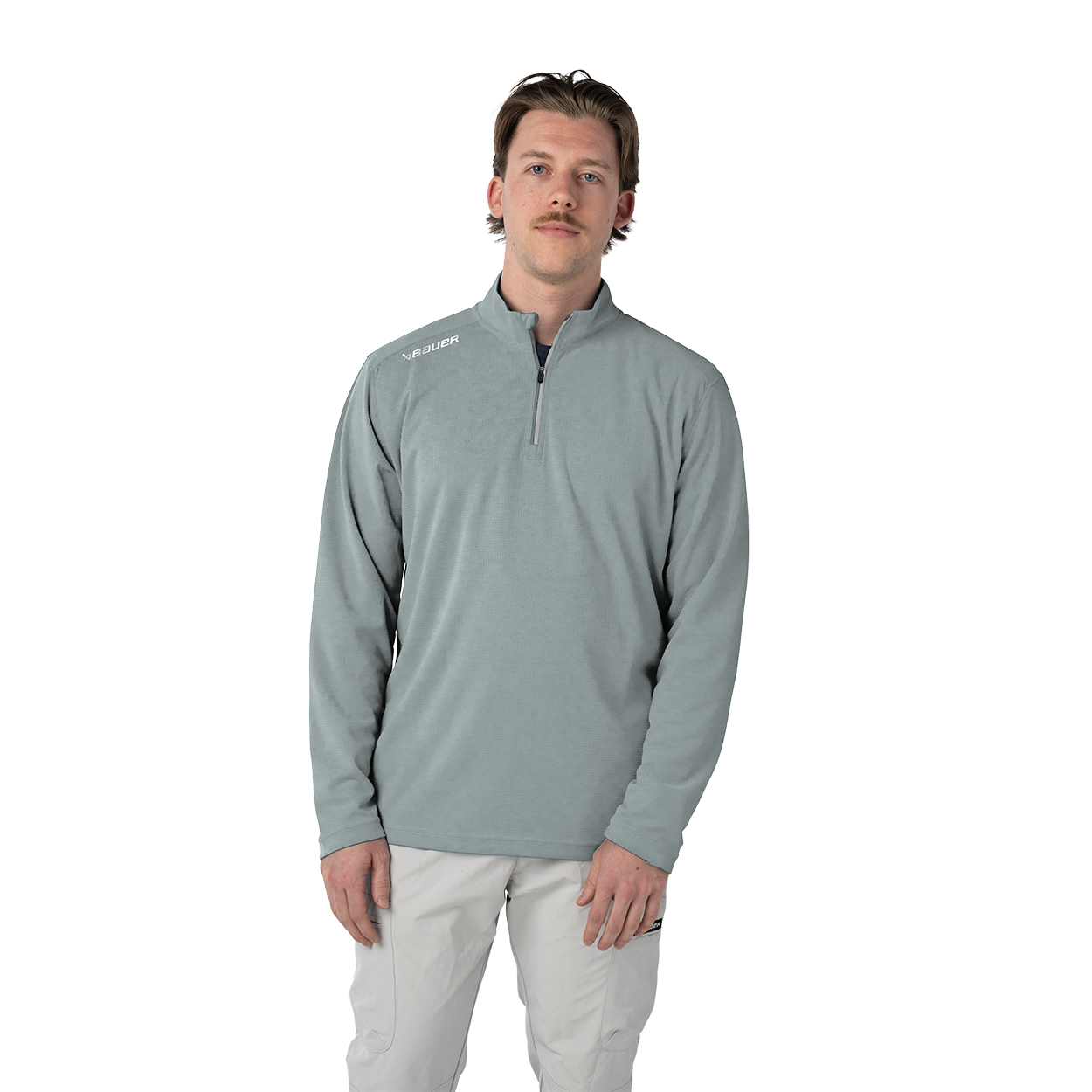 bauer-team-perf-felpa-quarter-zip-senior-con-inserti-riflettenti image 5
