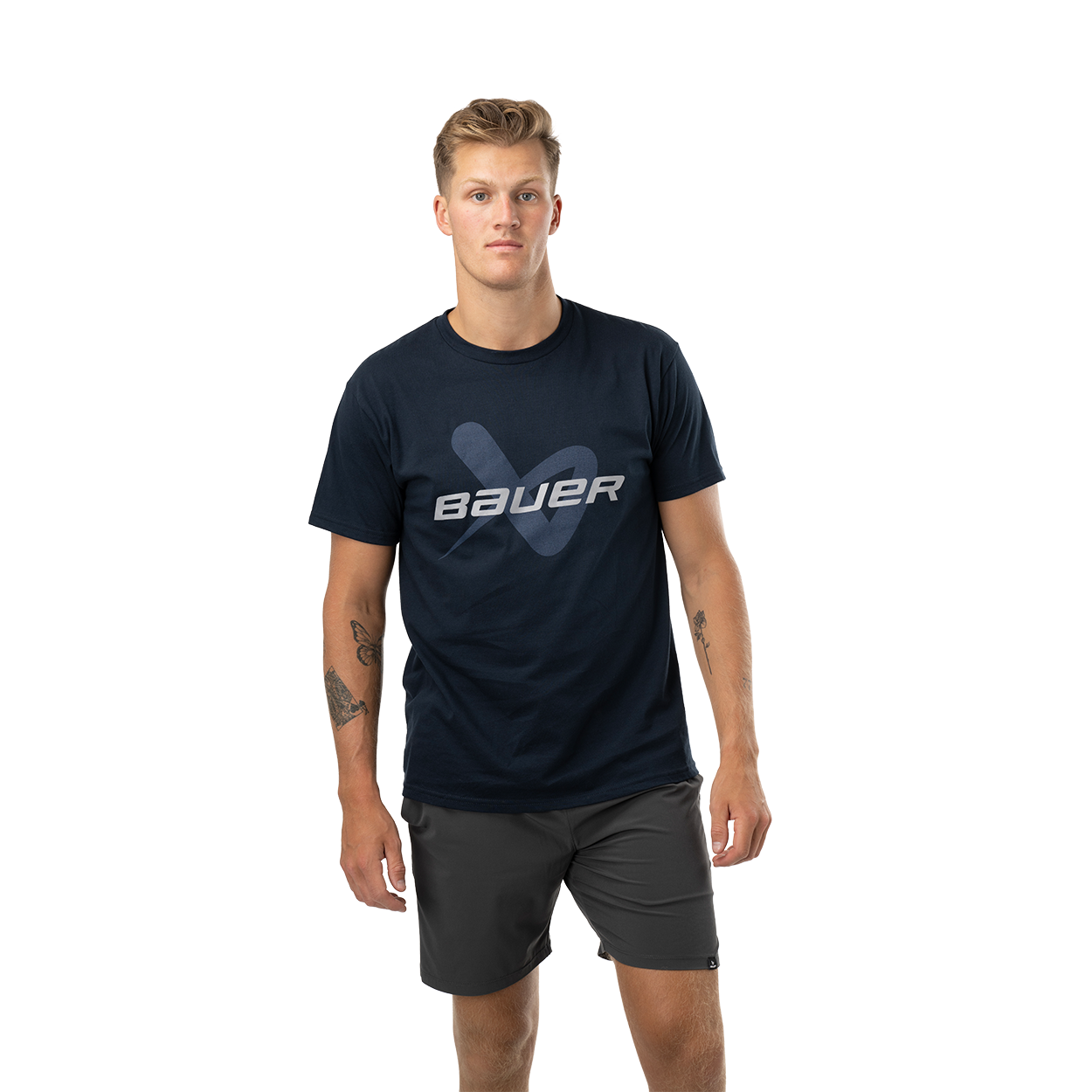 bauer-core-shortsleeve-lockup-tee-senior-t-shirt-hockey image 2