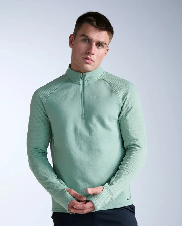 2xu-ignition-haptic-1-4-zip-uomo-verde image 1