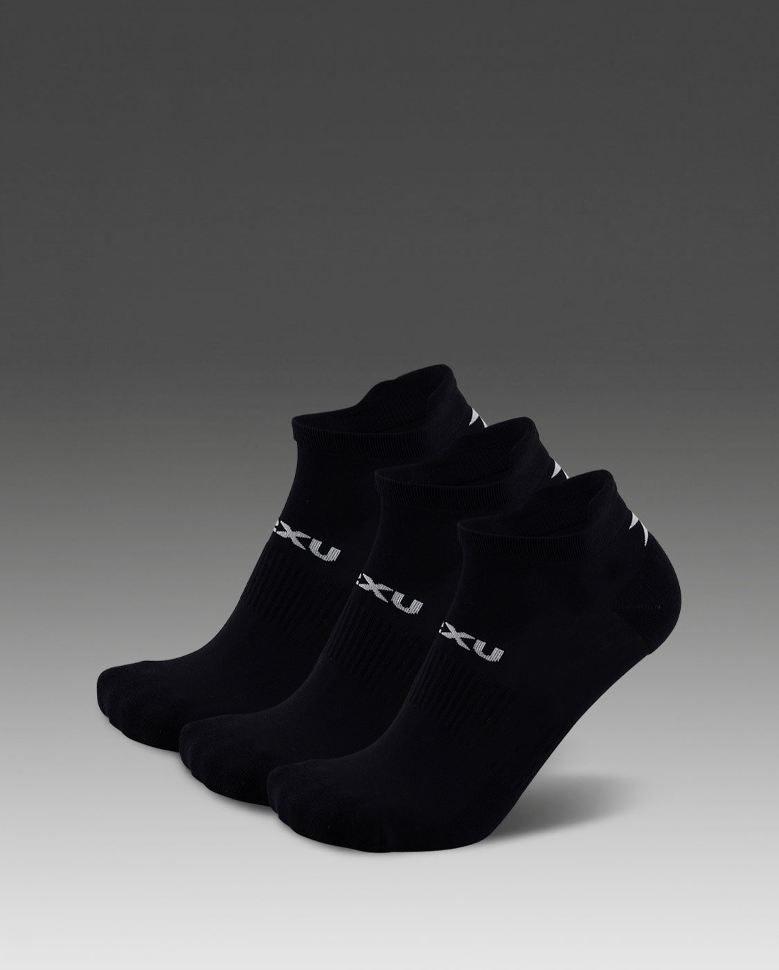2xu-ankle-socks-3-pack-calze-corte-unisex-nero image 1