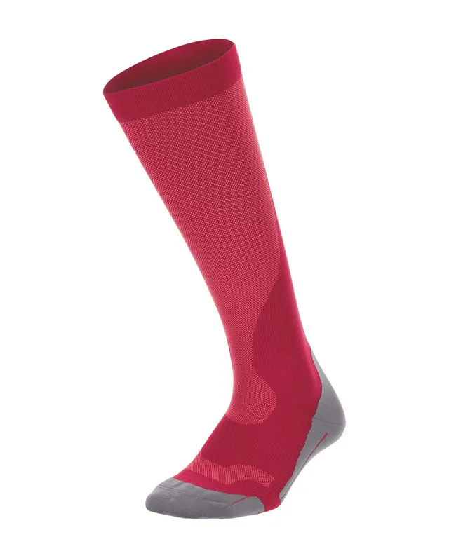 2xu-perf-run-compression-socks-donna-rosa-grigio image 1