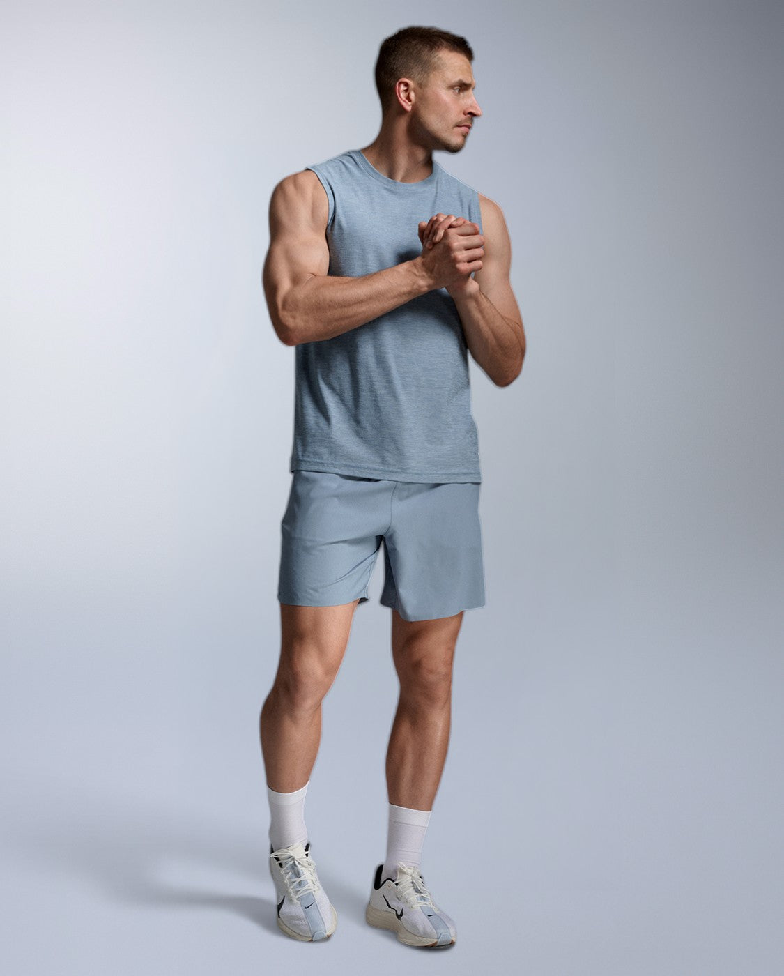 2xu-signature-tank-canotta-training-uomo-blu-regular-fit image 6