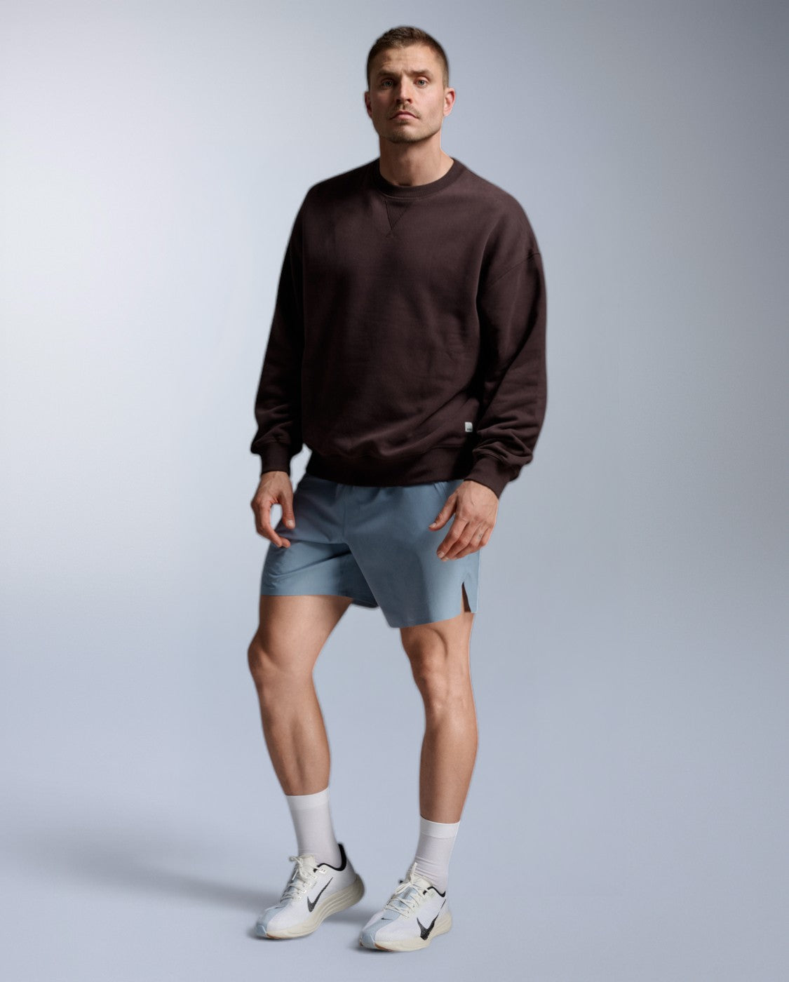 2xu-ez-oversized-organic-cotton-crew-marrone-felpa-unisex image 6