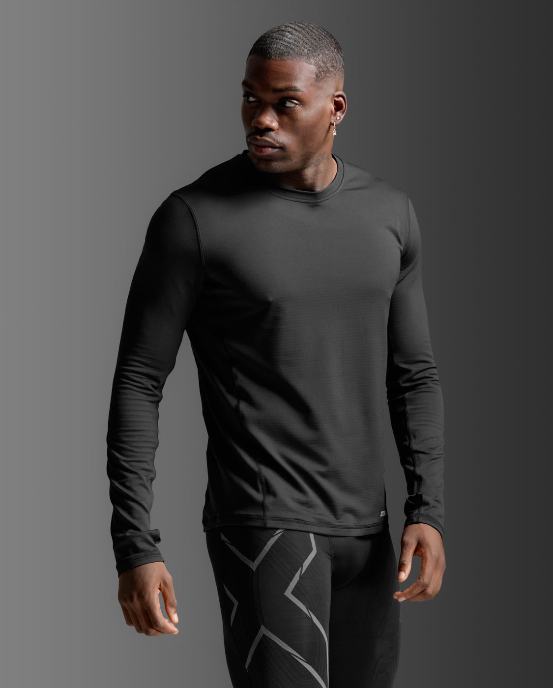 2xu-ignition-grid-base-layer-termico-nero-slim-fit image 5