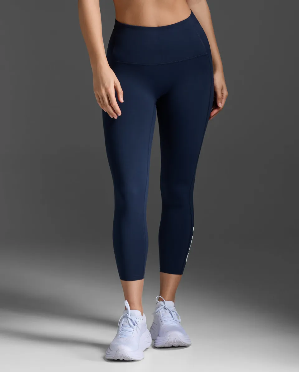 2xu-form-stash-hi-rise-compression-7-8-tights-con-tasche-donna-navy image 1