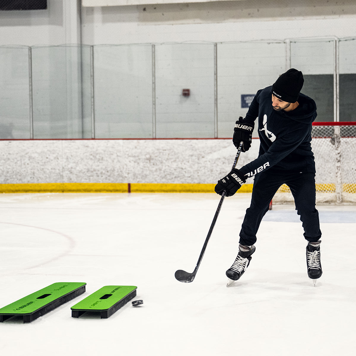 bauer-reactor-slingshot-passer-allenamento-passaggi-hockey image 2