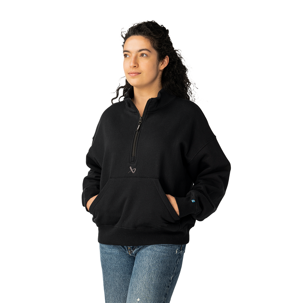 bauer-off-day-felpa-donna-quarter-zip-con-cerniera image 3