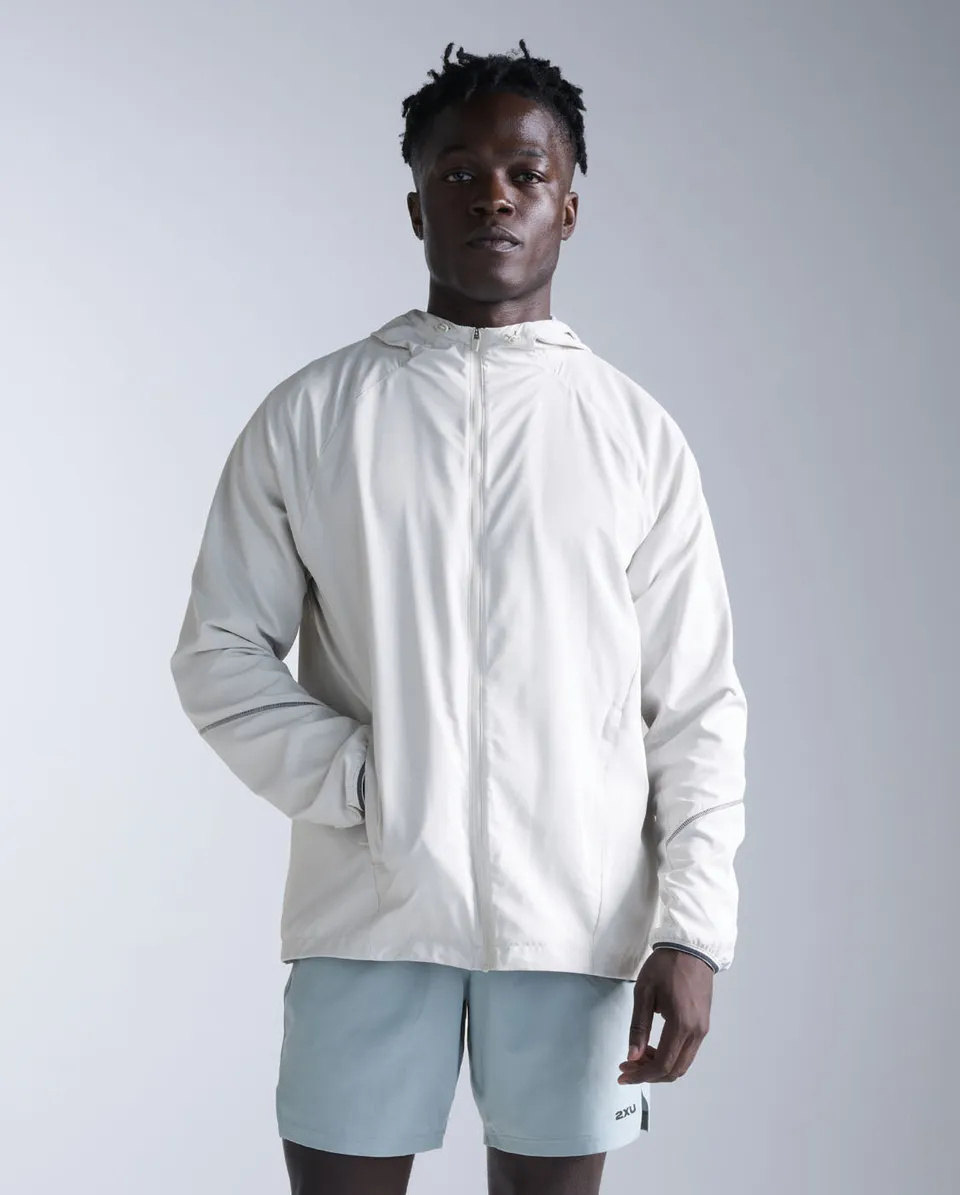 2xu-aero-hex-windbreaker-uomo-slim-antivento-running-grigio image 1