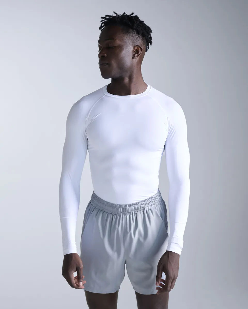 2xu-core-compression-long-sleeve-maglia-compressione-manica-lunga-bianco image 1