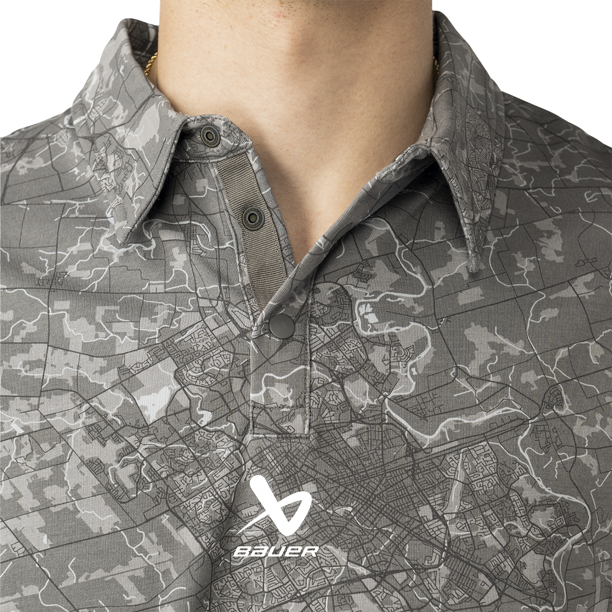 bauer-runoff-polo-senior-polo-uomo-manica-corta image 2