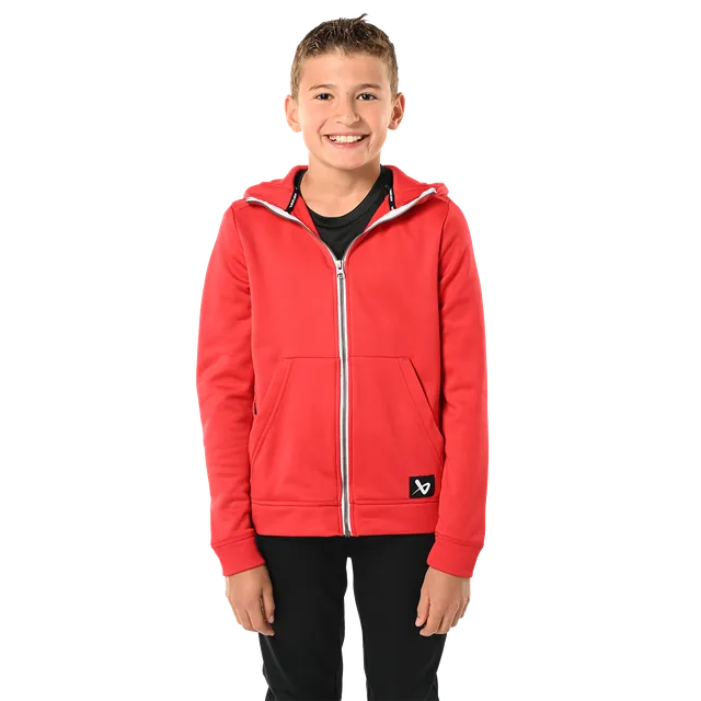 bauer-team-fleece-zip-hoodie-youth-felpa-con-zip-ragazzo image 1
