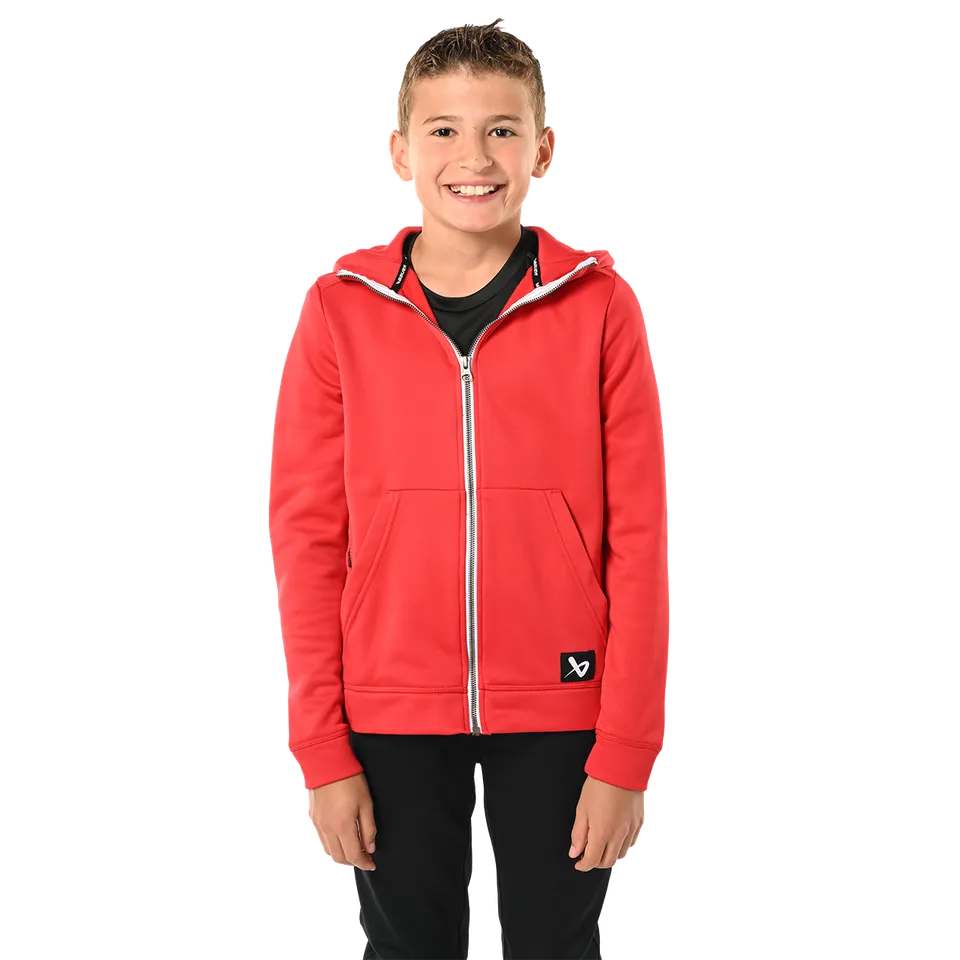 bauer-team-fleece-zip-hoodie-youth-felpa-con-zip-ragazzo image 1