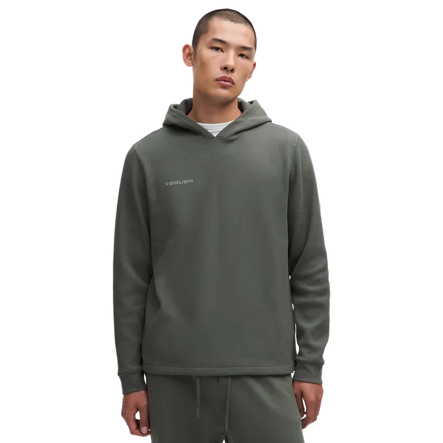 bauer-x-lululemon-felpa-cappuccio-waffle-knit-uomo-slim-fit image 1