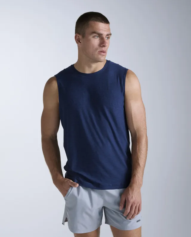 2xu-signature-tank-canotta-training-uomo-blu image 1