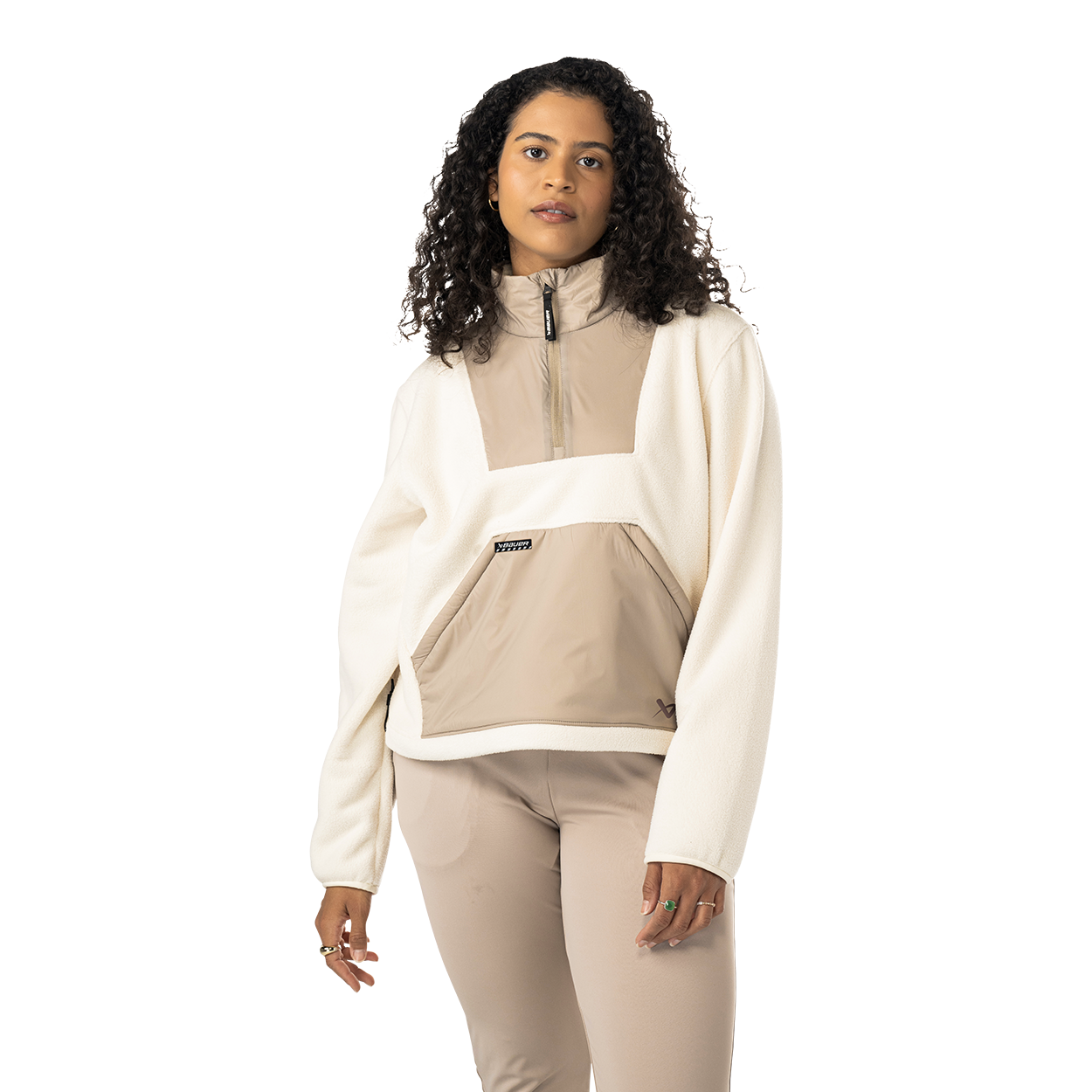 bauer-polar-fleece-zip-donna-felpa-pile-mezza-zip image 1