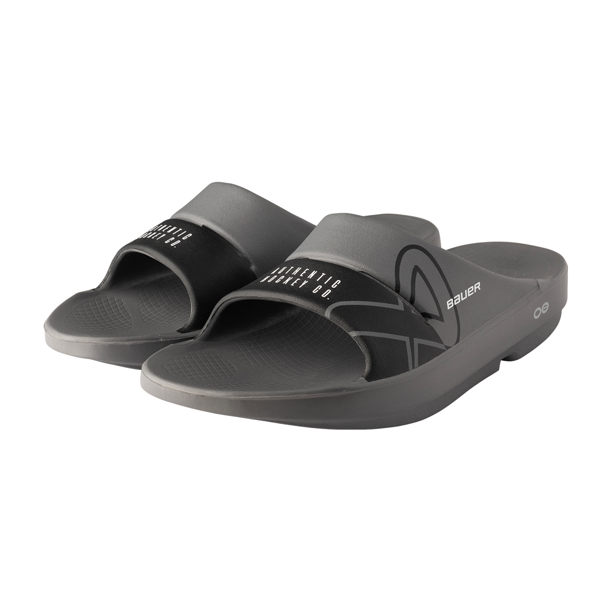 bauer-oofos-sport-slide-senior-grigie-ciabatte-recupero-s25 image 1