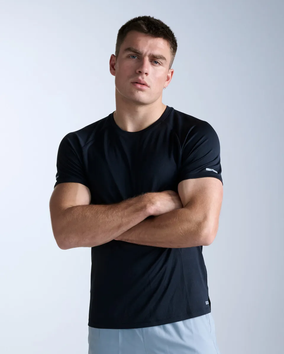 2xu-aero-tee-maglia-running-nero image 1