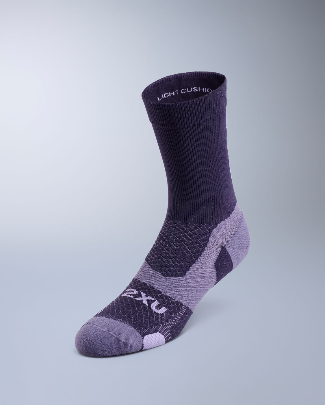 2xu-vectr-light-cushion-crew-socks-viola-uomo-calze-running-ammortizzate image 1