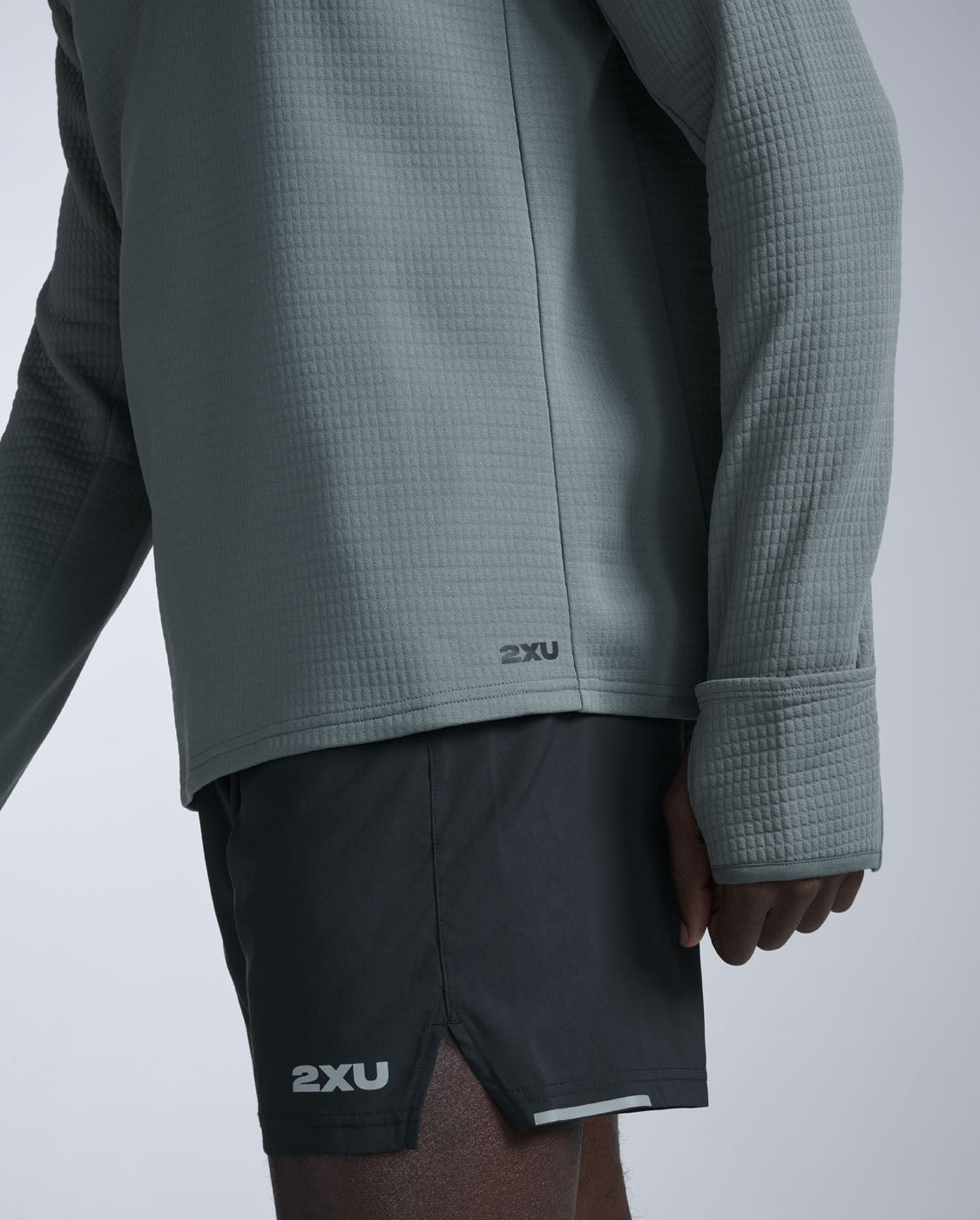 2xu-ignition-haptic-1-4-zip-mezza-zip-termica-verde image 5