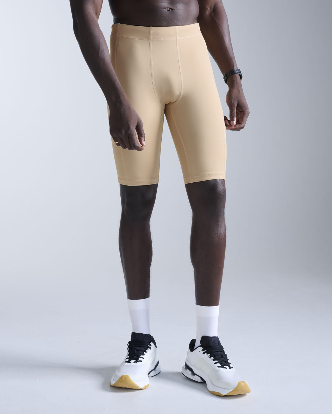2xu-core-compression-short-pantaloncino-training-beige image 3