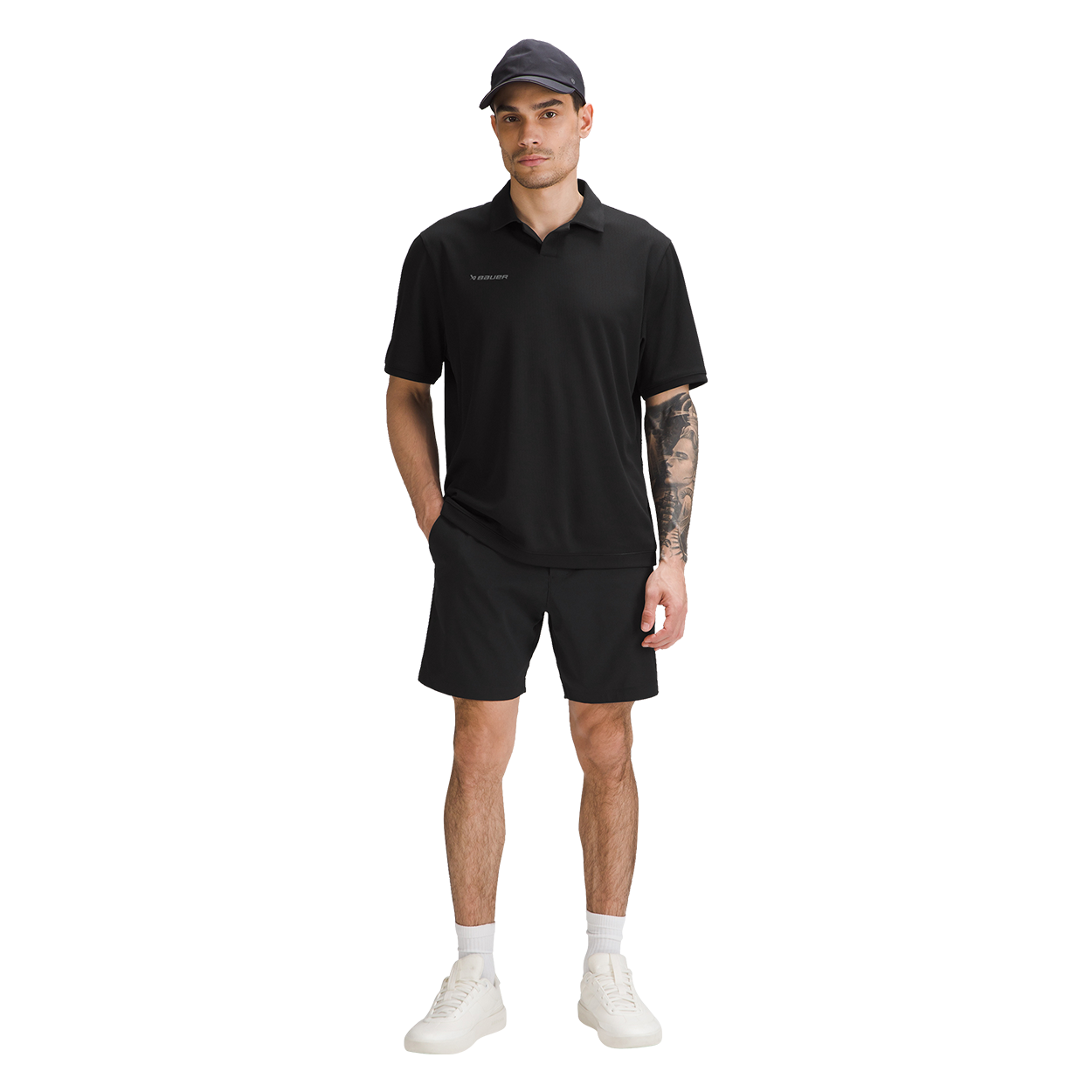 bauer-johnny-collar-polo-manica-corta-polo-training-uomo image 2