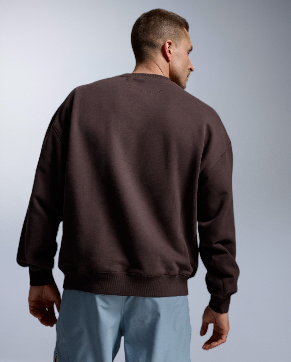 2xu-ez-oversized-organic-cotton-crew-marrone-felpa-unisex image 3