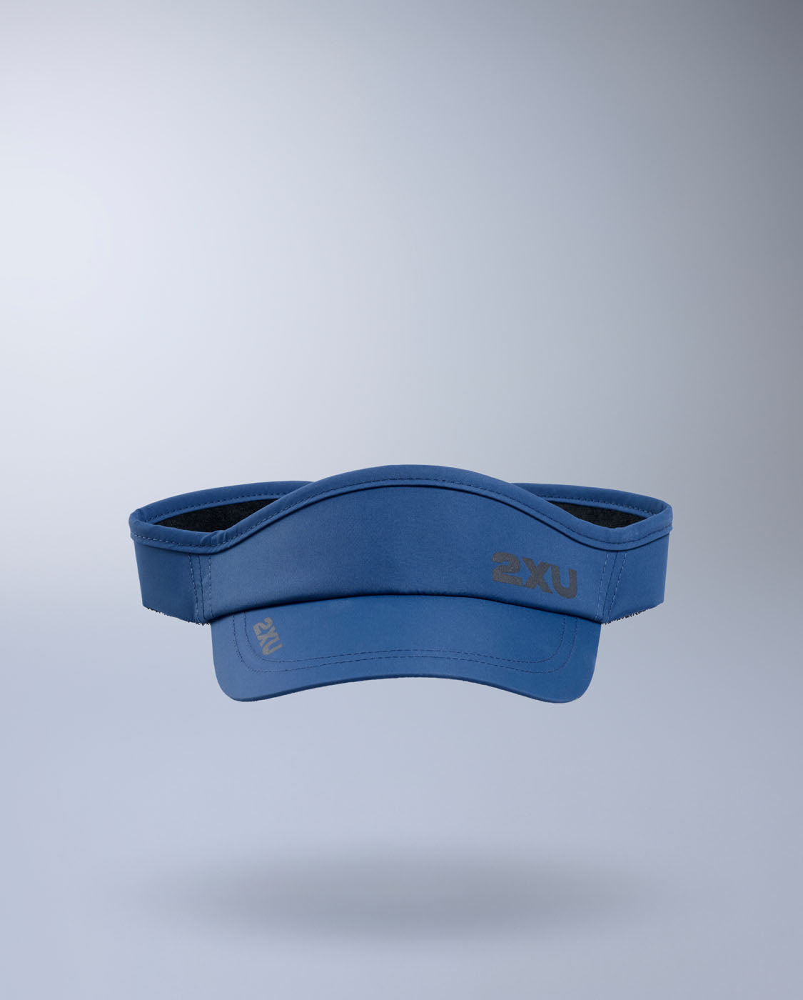 2xu-run-visor-blu-visiera-running-performance image 2