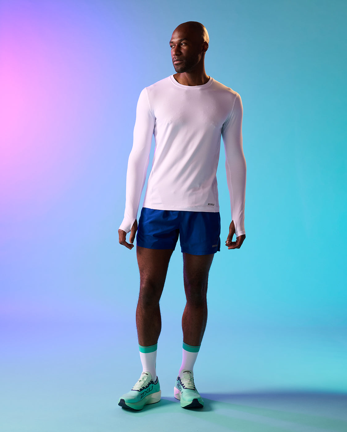 2xu-aero-5-inch-shorts-da-running-uomo-blu image 6