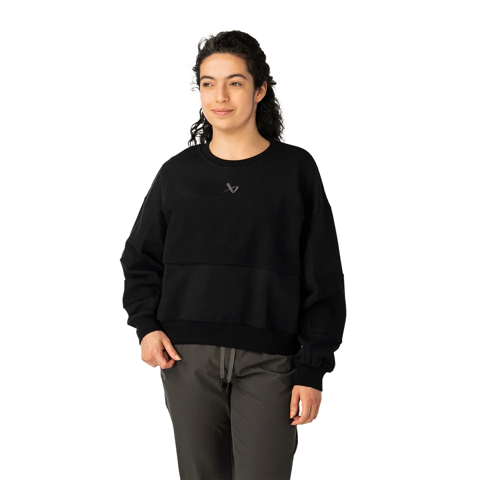 bauer-core-felpa-girocollo-donna-french-terry-cotone image 1