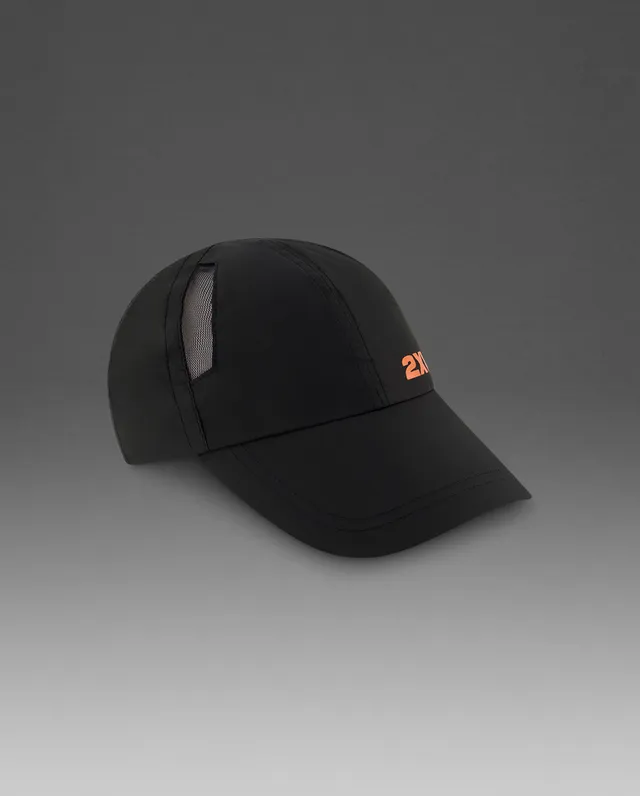 2xu-run-cap-cappellino-running-unisex-arancione-nero image 1