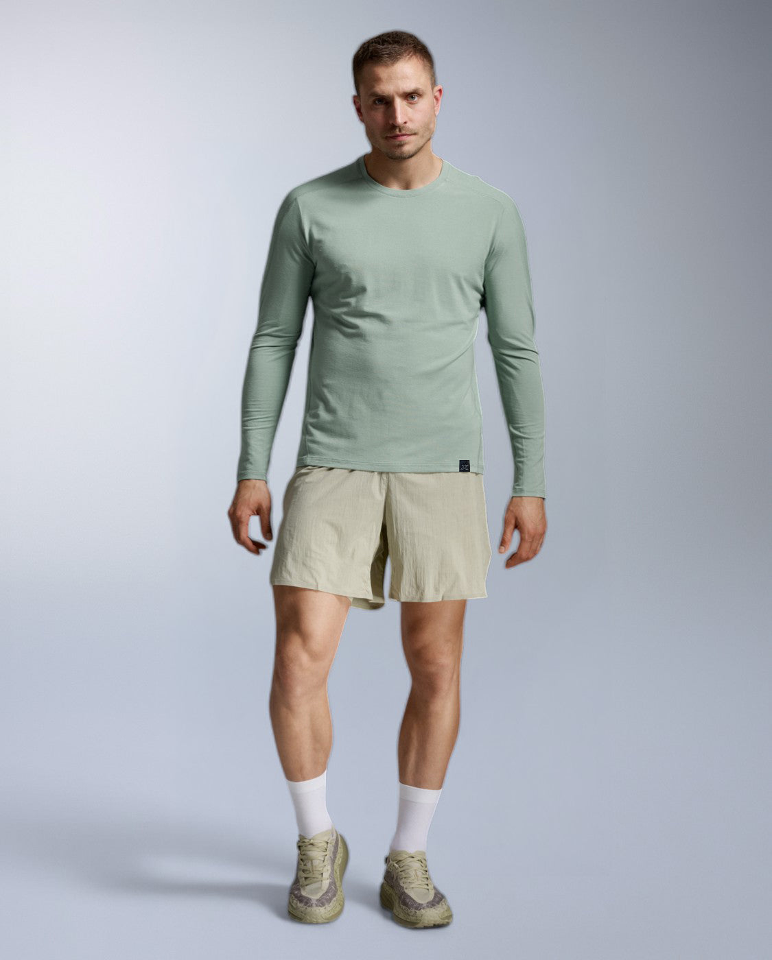 2xu-ignition-wool-long-sleeve-maglia-termica-uomo-verde-salvia image 5