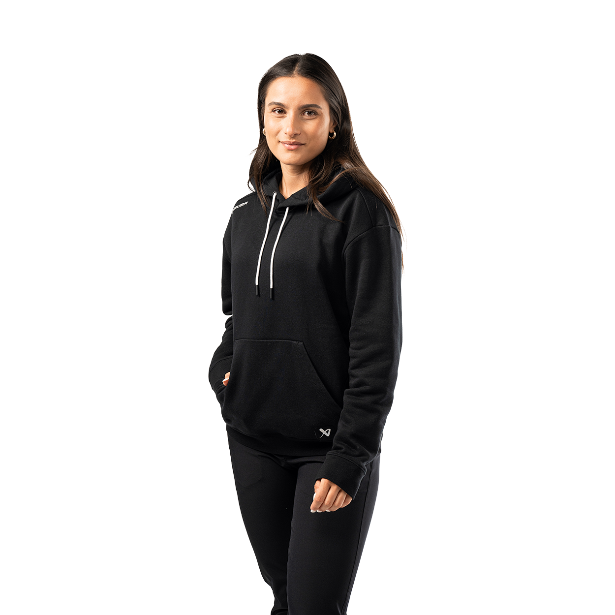 bauer-team-pullover-donna-felpa-con-cappuccio-s25-fit-donna image 2