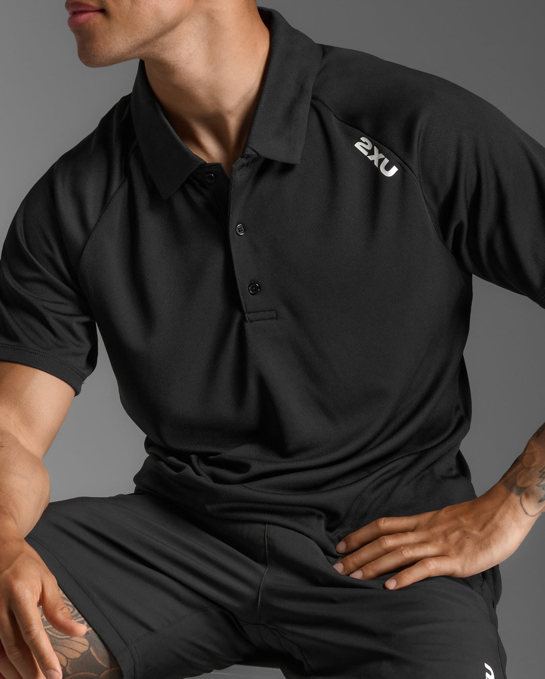 2xu-aspire-polo-uomo-nero image 6