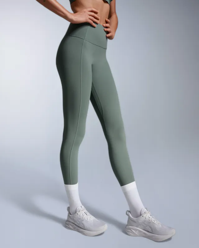 2xu-fluid-hi-rise-tights-leggings-training-vita-alta-grigio image 1