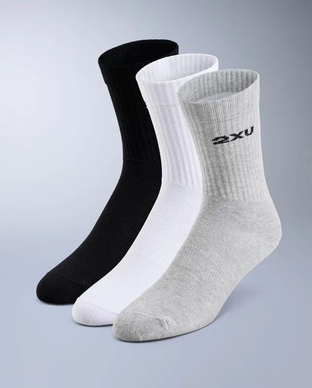 2xu-cotton-crew-socks-3-pack-calze-sportive-unisex image 1