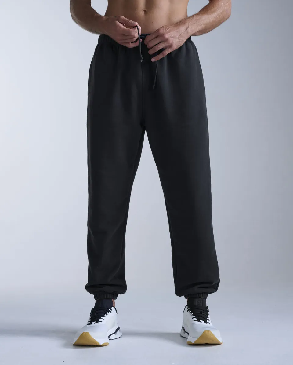 2xu-ez-oversized-organic-cotton-trackpants-uomo-nero image 1