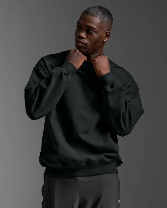 2xu-ez-oversized-organic-cotton-crew-nera-felpa-larga image 1