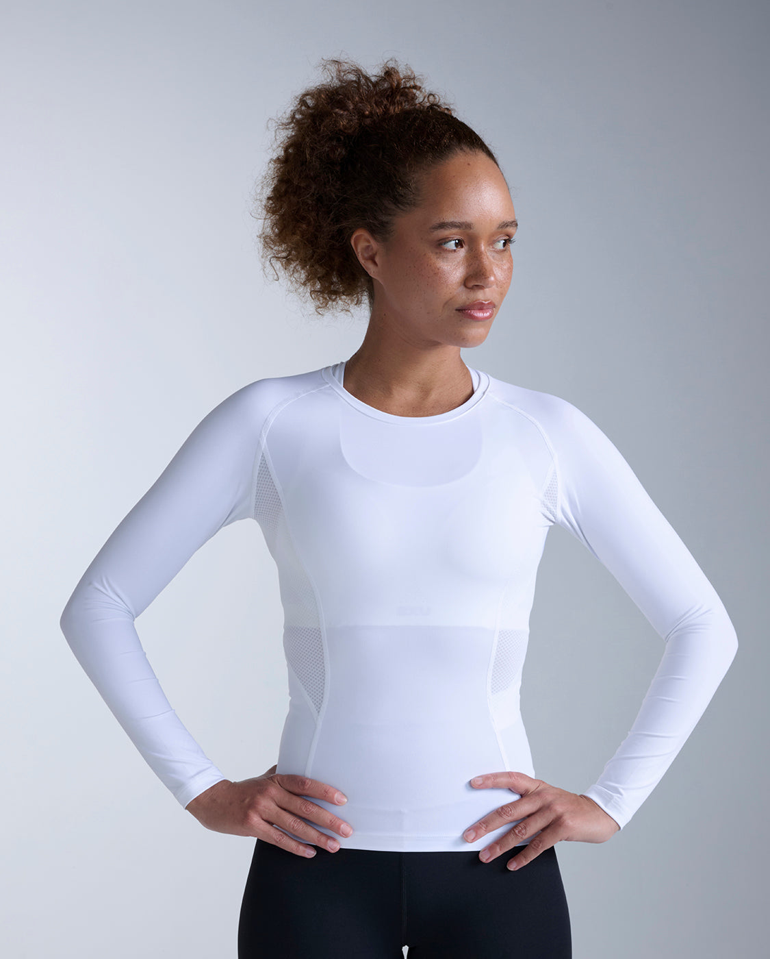 2xu-core-compression-long-sleeve-bianco-maglia-compressione-termica image 1